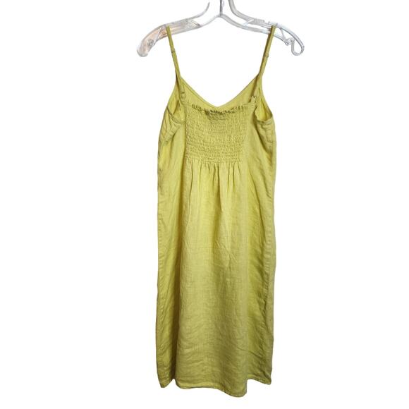 Rachel Zoe 100% Linen Yellow Dress, NWT, Size 4 - Picture 6 of 10